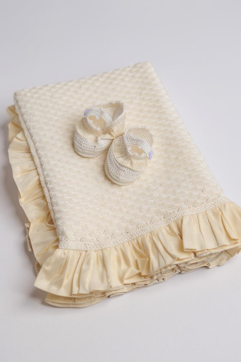 Pointelle Champagne Silk Ensemble